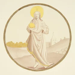 Vitrail dans la chapelle privée du palais de l