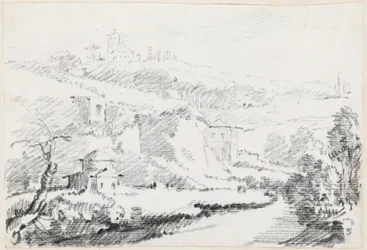 Paysage dans les collines albanaises