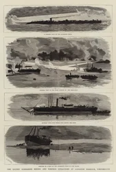 Les récentes opérations de mines sous-marines et de torpilles à Langston Harbour, Portsmouth