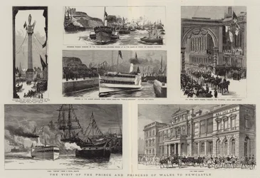 La visite du Prince et de la Princesse de Galles à Newcastle