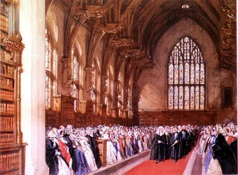Vue de Westminster Hall (intérieur)