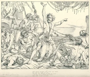 Illustration pour La Complainte du vieux marin de Coleridge