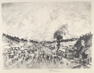 Construction du camp, 1917
