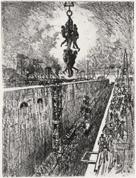 Fin de la journée : écluse de Gatun, planche VII de 