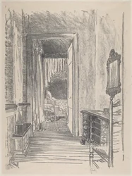Couloir vers la chambre, Stenton, 1912