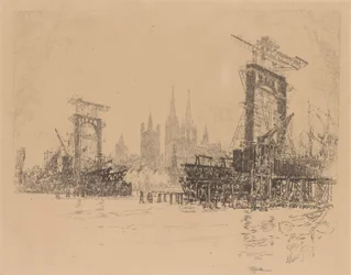 Construction du pont de Londres