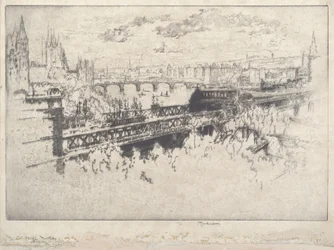 Londres sur le pont de Charing Cross
