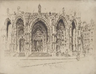 Porche de San Maclou, Rouen, 1907