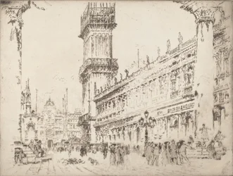 Reconstruction du Campanile, Venise, No.II