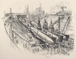 Sous-marins en cale sèche