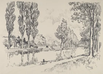 Le Canal à Blanzy, France, 1911