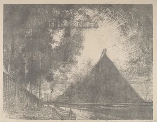 La décharge, Charleroi, 1911