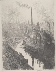 La grande cheminée, le parc des moteurs