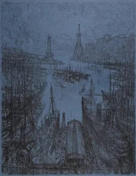 Le port, Gênes, 1913