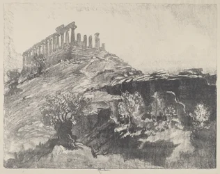 Le Temple de la Concorde sur le Mur, Girgenti, 1913
