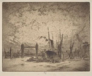 Tower Bridge, soir