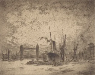 Tower Bridge, Soir, 1905
