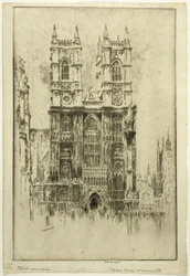 Façade ouest, abbaye de Westminster
