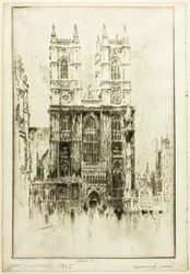 Façade ouest, abbaye de Westminster