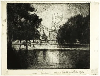 Tours de Westminster, depuis le parc Saint James