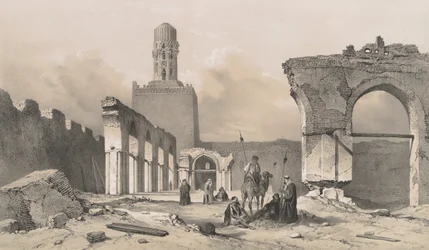Mosquée el Hakem, au Caire, 1843