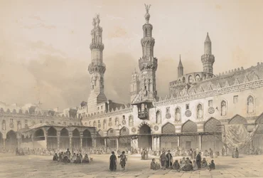22. Cour de la Mosquée el Ahzar, au Caire