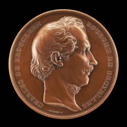 Charles de Brouckère, 1796-1860, maire de Bruxelles 1848 [avers], 1854