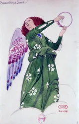 Costume pour ange dans La Damnation de Faust par Hector Berlioz, esquisse de Joseph Porphyre Pinchon (1871-1953)
