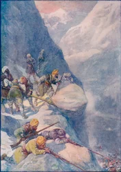 Écrasés par des pierres roulantes, fauchés par des volées de mousquet : les hommes tombaient par centaines, 1908