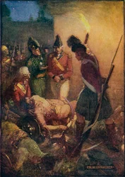Le corps de Tippoo Sultan a été retrouvé enterré sous ceux de ses partisans, 1908, vers 1920