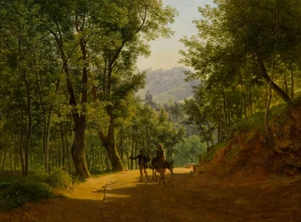 Paysage italien (chemin près de Cava de