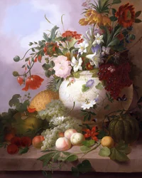 Vase de fleurs d