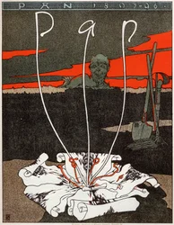 Art. Pan, magazine de style art nouveau. Affiche par Joseph Sattler, Allemagne, c.1895 (affiche)