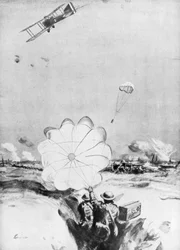 Avion fournissant des munitions à la ligne de front britannique, Première Guerre mondiale, 1914-1918 1926