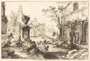 Fantaisie architecturale avec ruines romaines