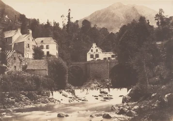 Village de Gèdres, Route de Gavarnie, 1853