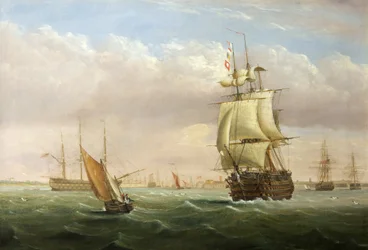 Entrée du Port avec des Navires