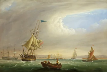 Paysage marin avec entrée d
