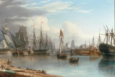 Vue du port flottant, Bristol