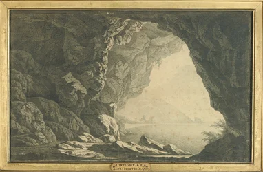 Une grotte dans le golfe de Salerne, matin, c.1800