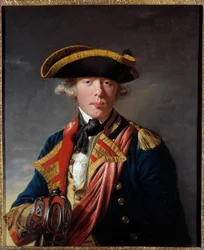Portrait de James Cook, navigateur britannique vers 1766-1768