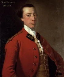 Portrait de Lord Robert Sutton en uniforme
