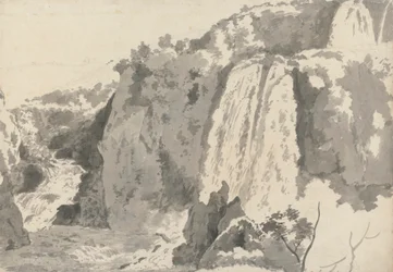 Paysage rocheux avec cascades