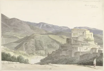 Paysage italien près de Subiaco