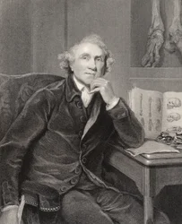 John Hunter, gravé par G.H. Adcock, tiré de « National Portrait Gallery, volume V », publié v.1835