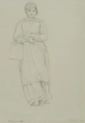 Jeune fille tenant une cruche de lait, 1831