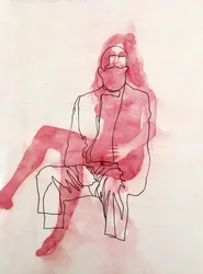 Étreinte romantique abstraite