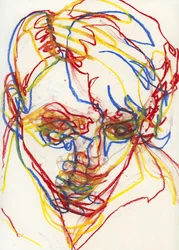 Portrait coloré et expressif