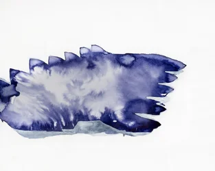 Abstraction bleu profond