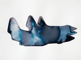 Créature bleu fluide
